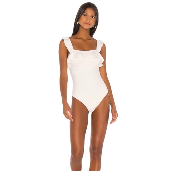 Caution To The Wind Tops - Caution To The Wind Ruffle Body Suit Size S